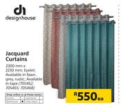Designhouse Jacquard Curtains 2300mm x 2230mm-Each