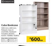 Home & Kitchen Cuba Bookcase 1200mm x 600mm-Each