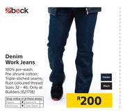 Beck Denim Work Jeans