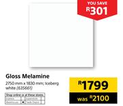 Gloss Melamine-2750mm X 1830mm
