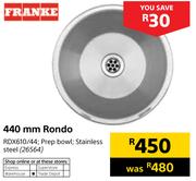 Franke 440mm Prep Bowl