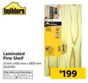 Builders Laminated Pine Shelf-21mm X 455mm X 1800mm