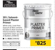 Fired Earth Solvent Based Plaster Primer-5Ltr
