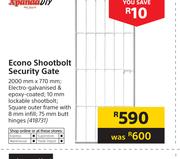 Xpanda Econo Shootbolt Security Gate 2000 x 770mm