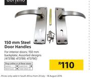 Dortello 150mm Steel Door Handles