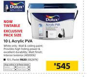 Dulux 10Ltr Acrylic PVA