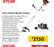 Ryobi 43cc Petrol Brush Cutter