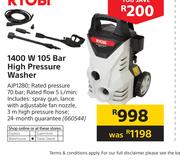 Ryobi 1400W 105 Bar High Pressure Washer AJP1280