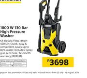 Karcher 1800W 130 Bar High Pressure Washer