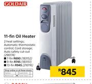 Goldair 11 Fin Oil Heater