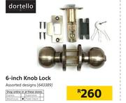 Dortello 6-Inch Knob Lock