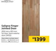 Solid Doors Saligna Finger Jointed Door 2032mm X 813mm