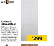 Solid Doors Townsend Internal Door 2032mm X 813mm