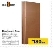 Solid Doors Hardboard Door 2032mm X 813mm-Each