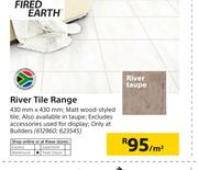 Fired Earth River Tile Range 430mm X 4300-Per Sqm