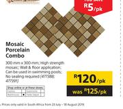 Mosaic Porcelain Combo 300mm x 300mm-Per Pack