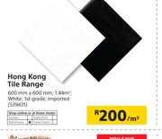 Hong Kong Tile Range 600mm X 600mm-Per Sqm