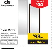 Designhouse Dress Mirror 1060mm x 320mm-Each