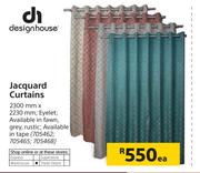 Designhouse Jacquard Curtains 2300mm x 2230mm-Each