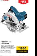 Bosch 1400W 190mm Circular Saw GKS190