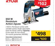 Ryobi 650W Pendulum Action Jigsaw J-650V