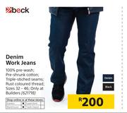 Beck Denim Work Jeans