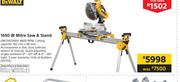 Dewalt 1650W Mitre Saw & Stand 