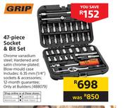 Grip 47 Piece Socket & Bit Set