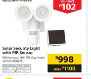 Securitymate Solar Security Light With PIR Sensor