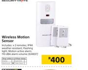 Securitymate Wireless Motion Sensor