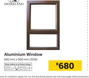 Aluminium Window-600mm X 900mm