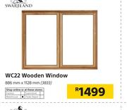 WC22 Wooden Window-886mm X 1128mm