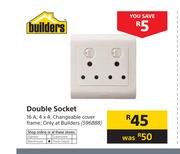 Builders Double Socket