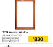 WC1L Wooden Window-900mm x 595mm