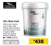 Fired Earth 5Ltr New Coat