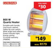 Goldair 800W Quartz Heater