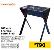 Megamaster 700mm Charcoal Barrel Braai