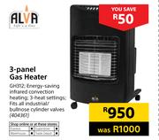 Alva 3-Panel Gas Heater
