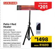 Goldair 2000W Patio Red Heater GPCH 