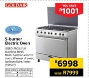 Goldair 5 Burner Electric Oven GGEO-760S