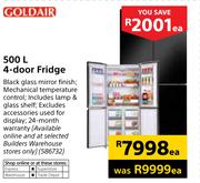 Goldair 500Ltr 4 Door Fridge-Each