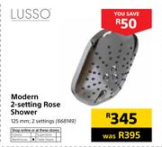 Lusso Modern 2 Setting Rose Shower