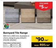 Barnyard Tile Range-400mm x 400mm Per Sqm