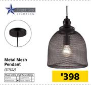 Bright Star Metal Mesh Pendant