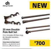 Design House 25mm Double Pole Ball Set