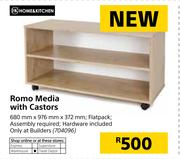 Home & Kitchen Romo Media With Castors