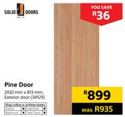 Solid Doors Pine Door 2032mm x 813mm Exterior Door