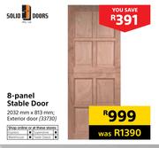 Solid Doors 8-Panel Stable Exterior Door 2032mm x 813mm