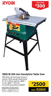 Ryobi 1800w online table saw
