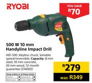 Ryobi 500W 10mm Handyline Impact Drill HID-500